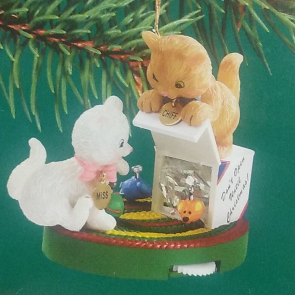 Heirloom Ornament Collection Kitties Merry Mischief Makers Moveable - Picture 2 of 4